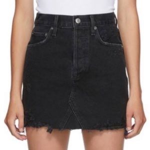 Agolde Black Mini Skirt